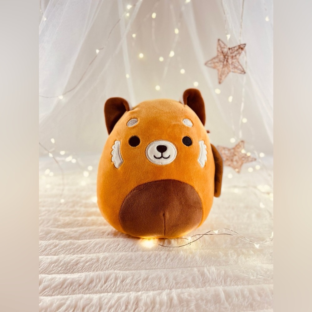 Squishmallow Official Kellytoy Wildlife Zoo Squad (Seth Red Panda, 7.5 Inch)
